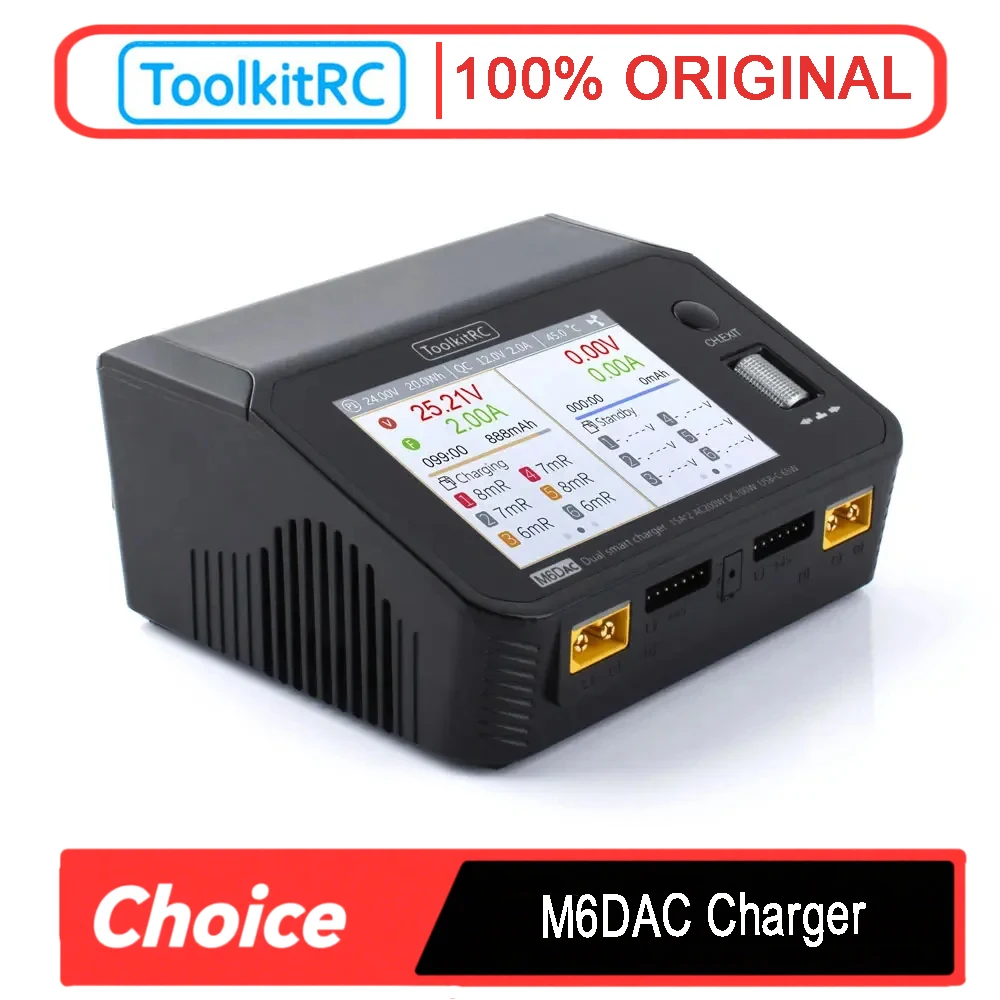 Toolkitrc M6Dac Smart Charger - Chargeur/déchargeur intelligent DC à double canal