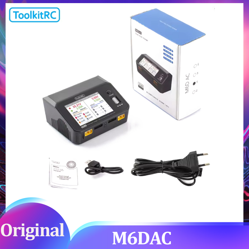 Toolkitrc M6Dac Smart Charger - Chargeur-déchargeur intelligent de batterie LiPo à