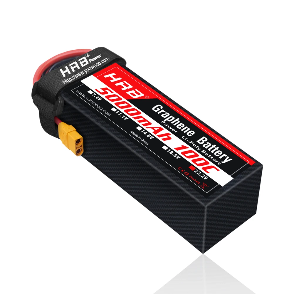 6S Lipo Battery 22.2V 5000Mah - 1 batterie en graphène HRB 22.2V