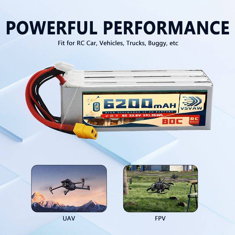 Batterie Lipo haute performanc - 6S Lipo Battery 22.2V 5000Mah avis et prix